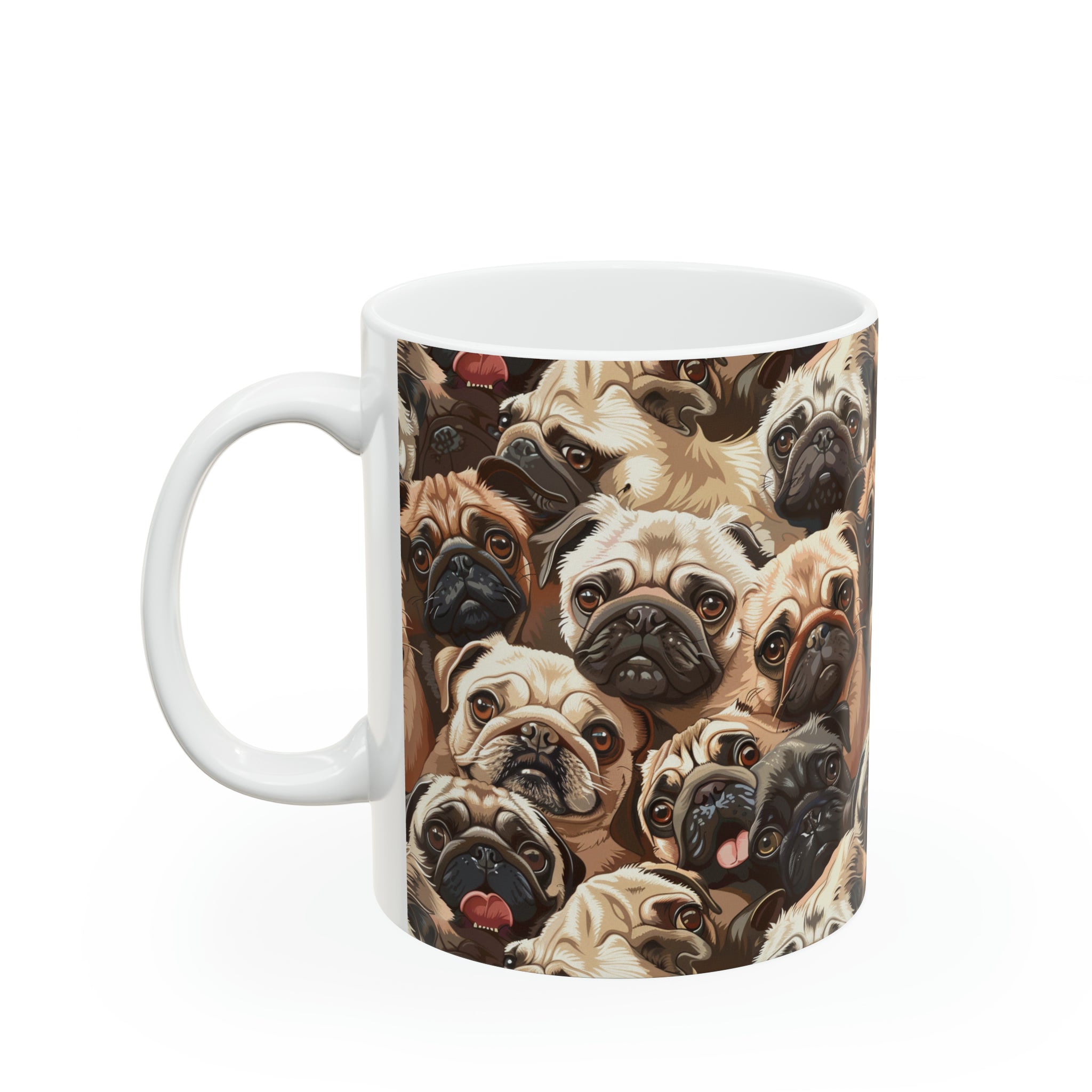 Pug Mug | Pug Coffee Mug | Cute Pug Dog Gifts | Funny Pug Presents | Pug Mug 11oz Main image