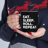 Brazilian Jiu Jitsu Eat Sleep Roll 2 BJJ Ceramic Mug | Brazilian Jiu Jitsu Gifts (11oz) Brazilian Jiu Jitsu Eat Sleep Roll 2 BJJ Ceramic Mug | Brazilian Jiu Jitsu Gifts (11oz)