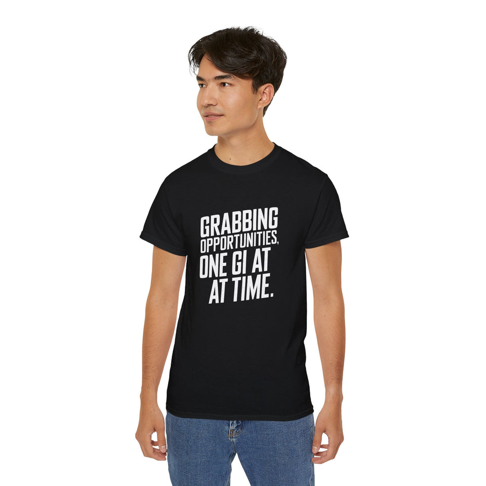 Grabbing Opportunities, One Gi At A Time Judo Shirt | Judo Gift | Judo Merchandise | Judo Gifts | Judo Presents Unisex T-Shirt