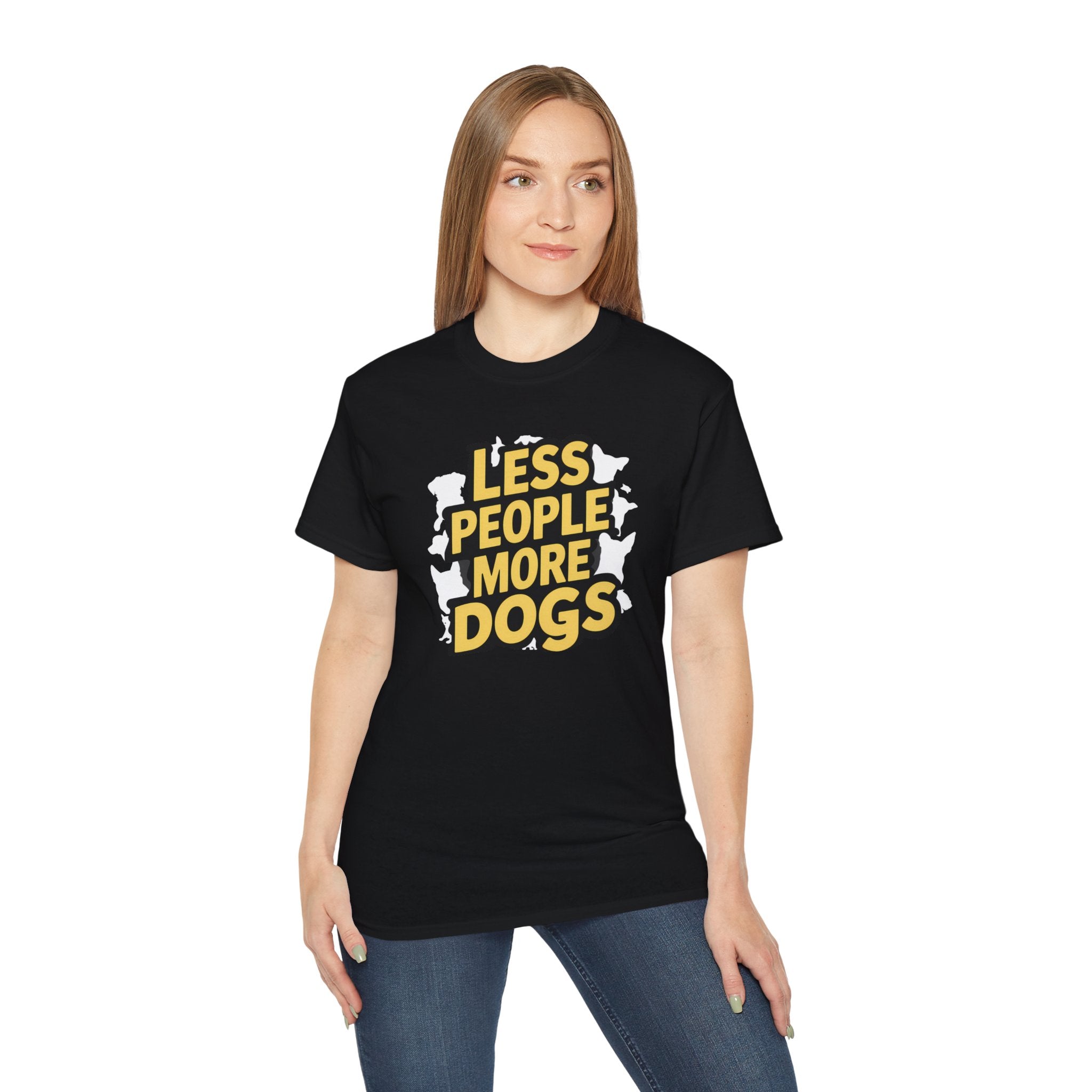 Less People More Dogs Shirt | Dog Gift | Dog Merchandise | Dog Gifts | Dog Presents Unisex Dog Shirts
