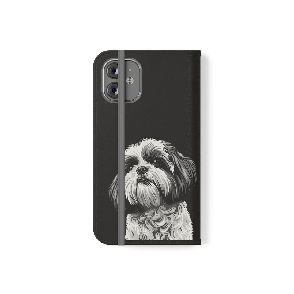 Shih Tzu Phone Case | Shih Tzu Wallet Phone Case | IPhone & Samsung Galaxy Shih Tzu Flip Cases