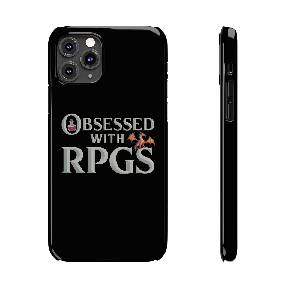 Premium Obsessed With RPGs iPhone Case | Fantasy Role Playing Game Slim Phone Cases