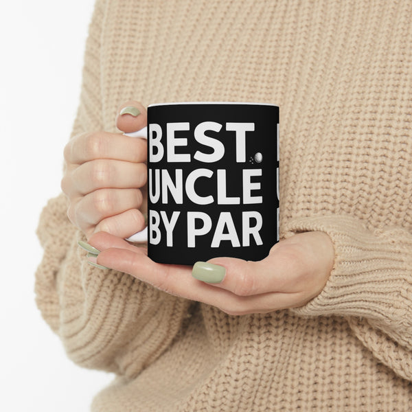 Best Uncle By Par Funny Golf Mug | Golf Gift | Uncle Merchandise | WUncle Birthday Gifts | Uncle Presents Golf Ceramic Mug 11oz 2