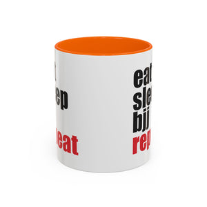 Brazilian Jiu Jitsu Eat Sleep BJJ Repeat | BJJ Accent Coffee Mug Brazilian Jiu Jitsu Eat Sleep BJJ Repeat | BJJ Accent Coffee Mug