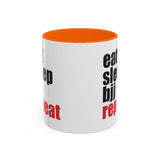 Brazilian Jiu Jitsu Eat Sleep BJJ Repeat | BJJ Accent Coffee Mug Brazilian Jiu Jitsu Eat Sleep BJJ Repeat | BJJ Accent Coffee Mug