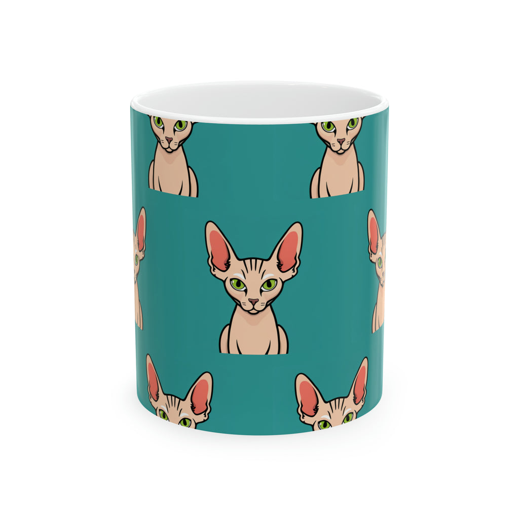 Sphynx Cat Mug | Sphynx Cat Gifts | Hairless Cat Sphynx Presents Cat Ceramic Mug 11oz