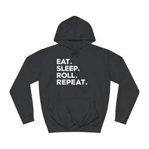 Eat Sleep Roll Repeat 2 BJJ Unisex College Hoodie | Brazilian Jiu Jitsu Gift Hoodie Eat Sleep Roll Repeat 2 BJJ Unisex College Hoodie | Brazilian Jiu Jitsu Gift Hoodie