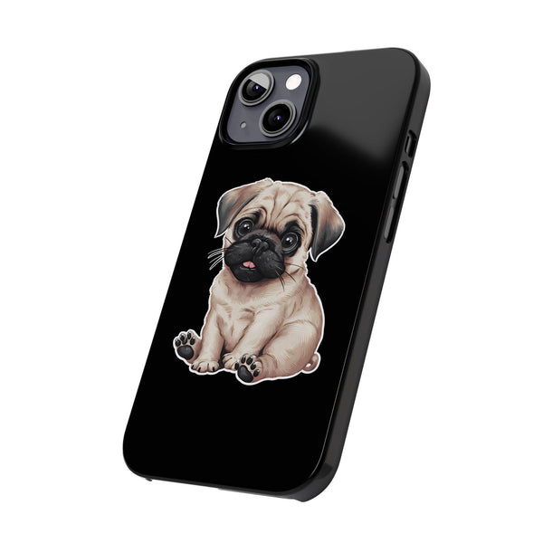 Premium Pug Puppy iPhone Case | Cute Pug Gifts Slim Phone Cases