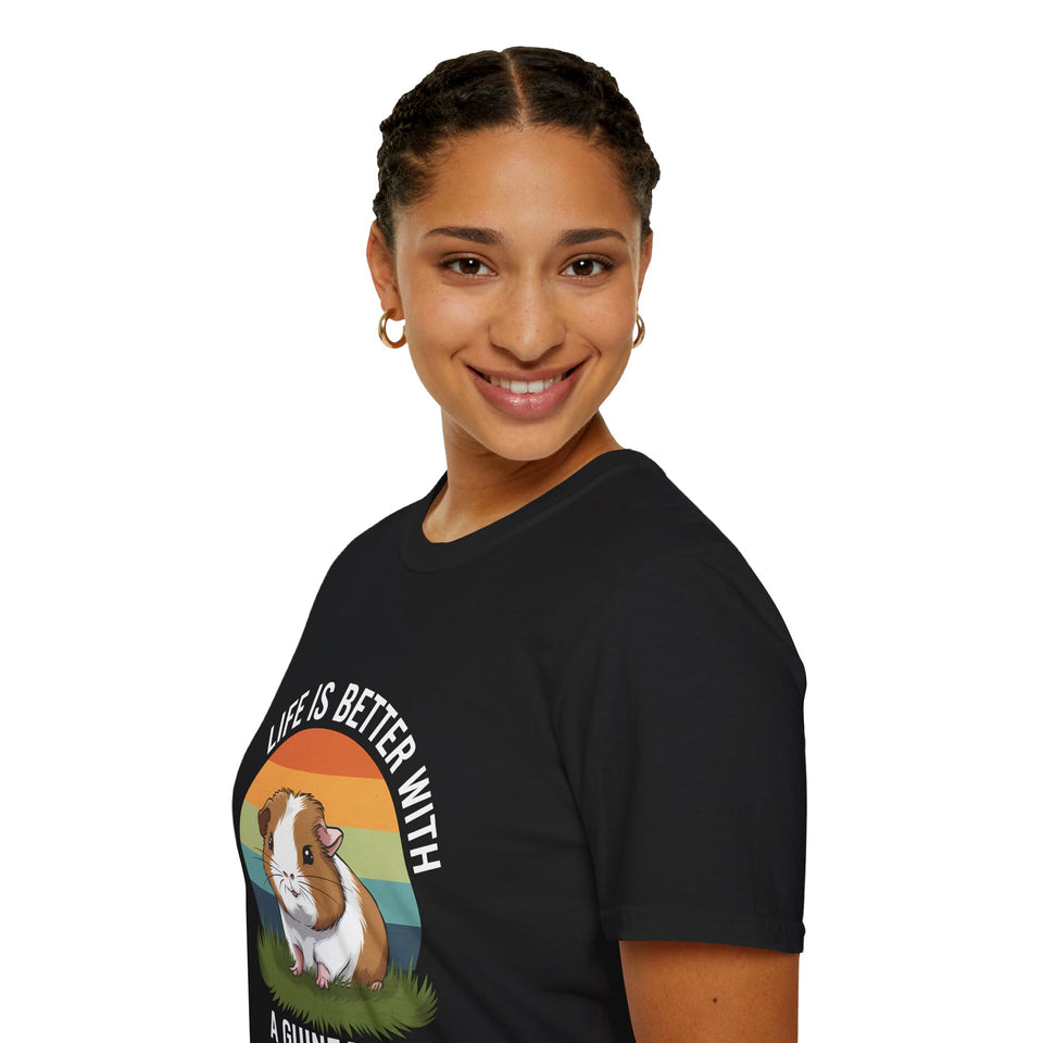 Guinea Pig T-Shirt - Life Is Better With A Guinea Pig Shirt