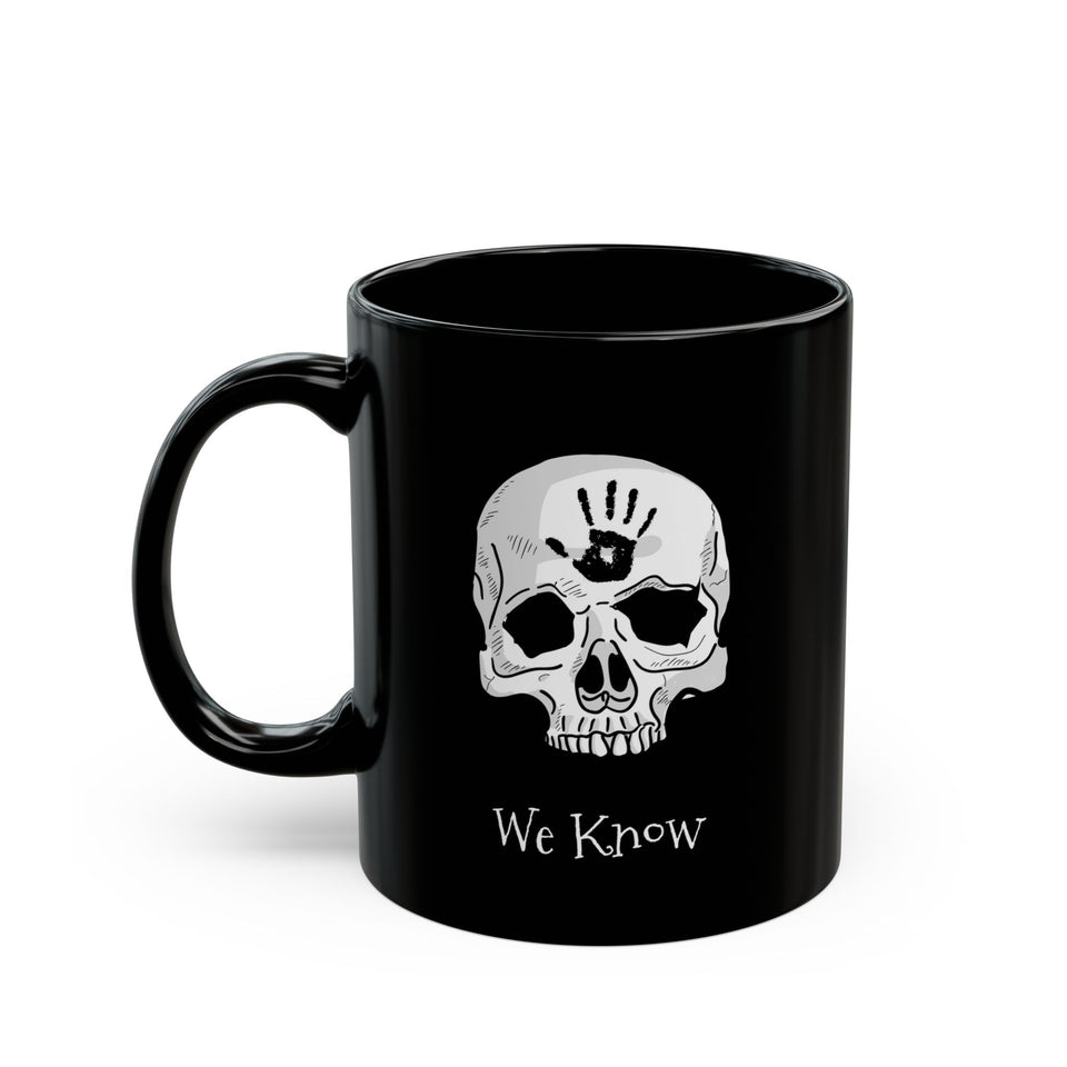 Dark Brotherhood We Know 11 oz Mug | Video Game Coffee Mug | Gaming RPG Video Game Black Mug (11oz & 15oz)