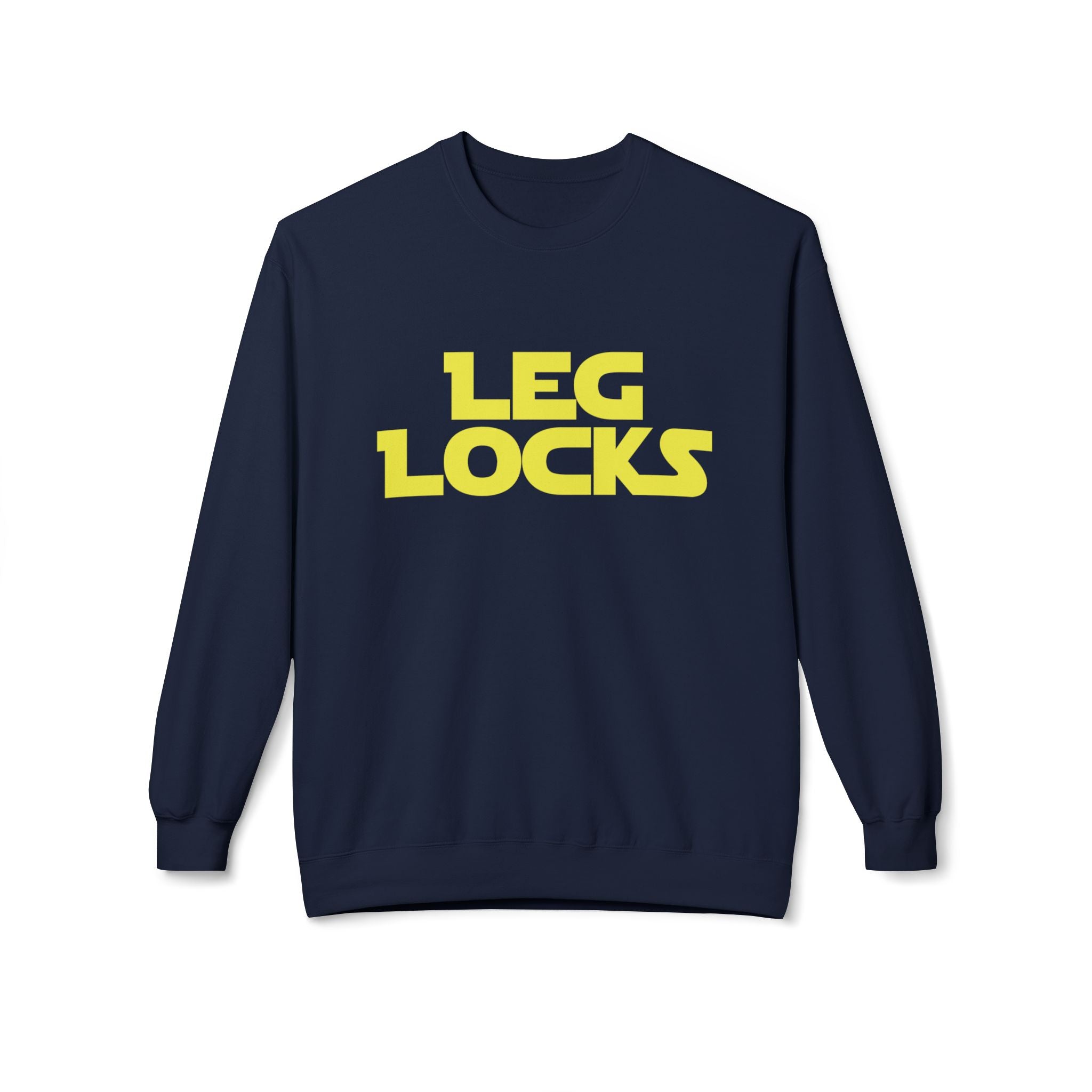 Brazilian Jiu Jitsu Leg Locks BJJ Unisex Midweight Softstyle Fleece Crewneck Sweatshirt