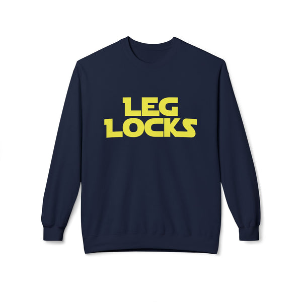 Brazilian Jiu Jitsu Leg Locks BJJ Unisex Midweight Softstyle Fleece Crewneck Sweatshirt