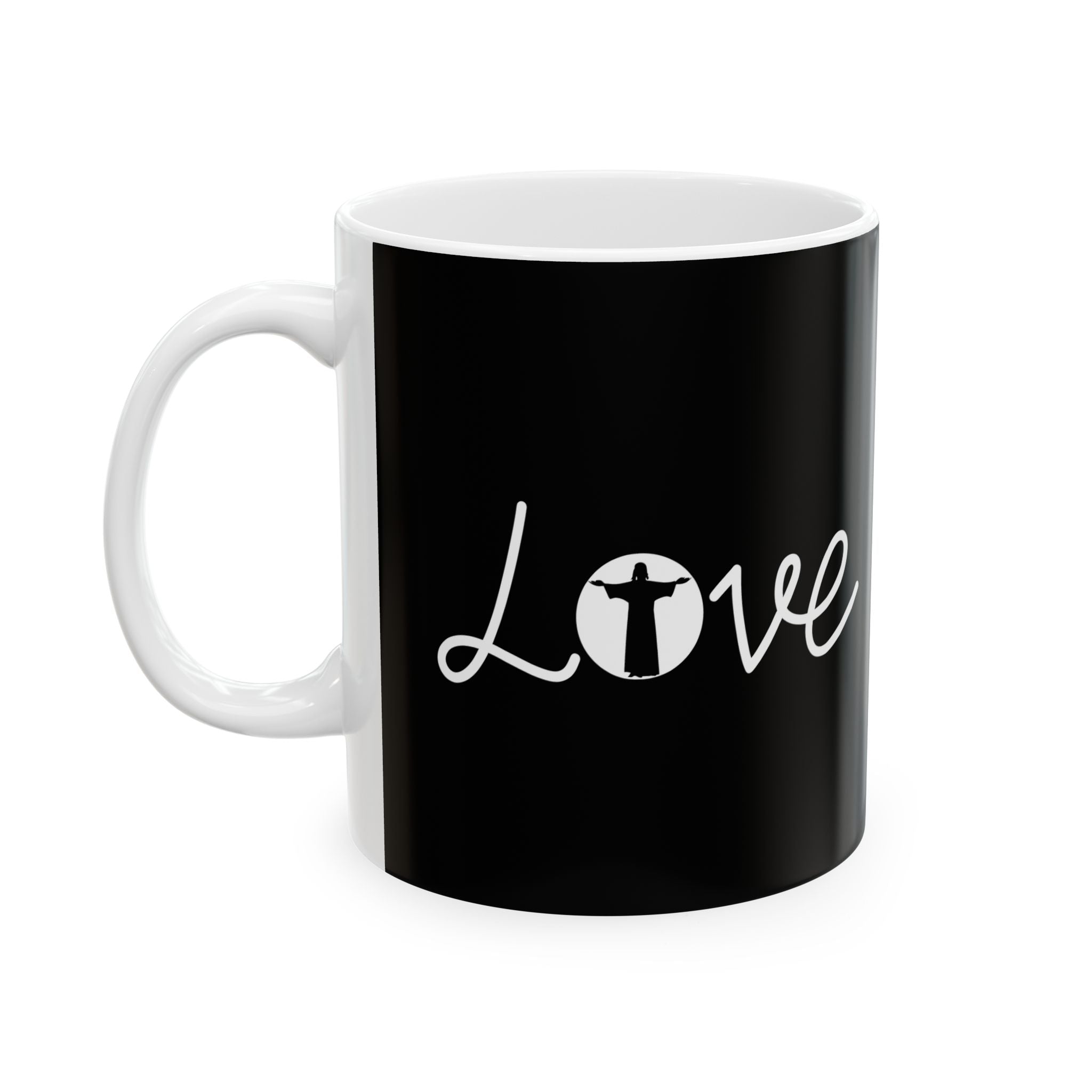 Love Jesus Faith Ceramic Mug | Love Faith In Jesus Gifts (11oz)