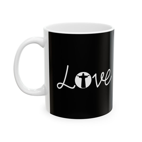 Love Jesus Faith Ceramic Mug | Love Faith In Jesus Gifts (11oz)