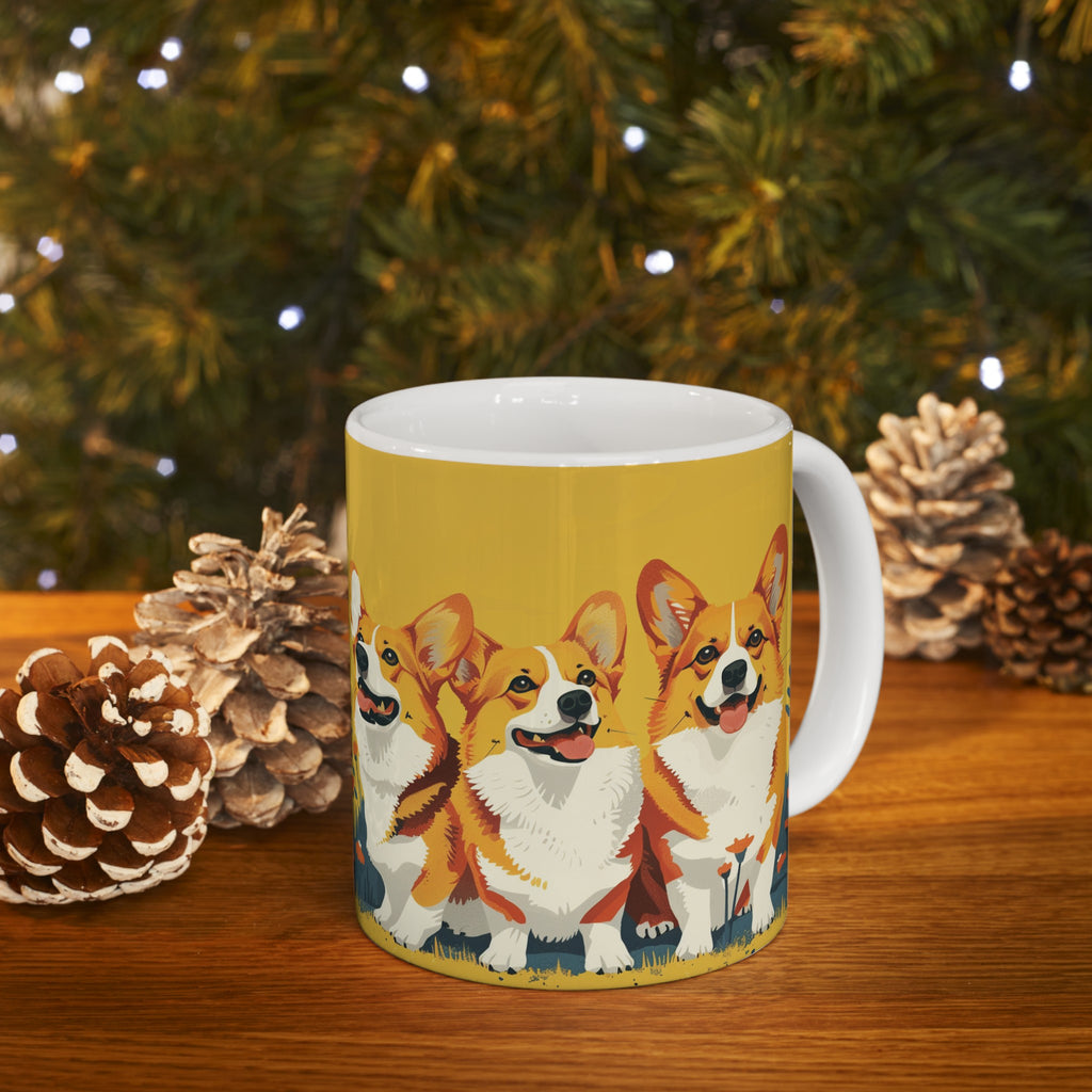 Corgi Mug Group | Corgi Gift | Corgi Coffee Mug | Corgi Presents Mug 11oz