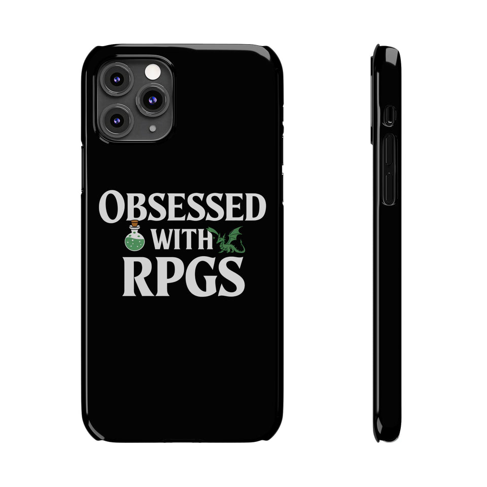 Premium Obsessed With RPGs iPhone Case | Role Playing Game Slim Phone Cases