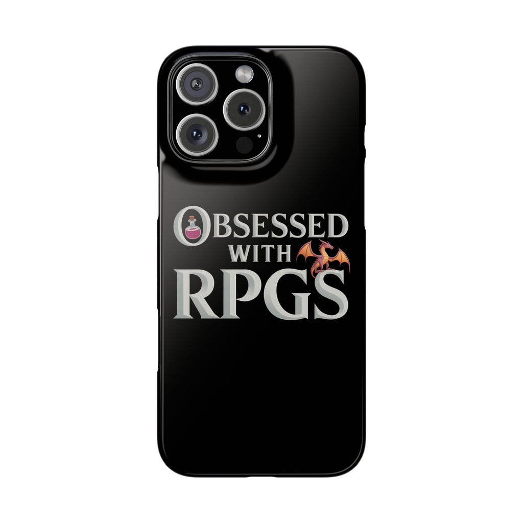 Premium Obsessed With RPGs iPhone Case | Fantasy Role Playing Game Slim Phone Cases