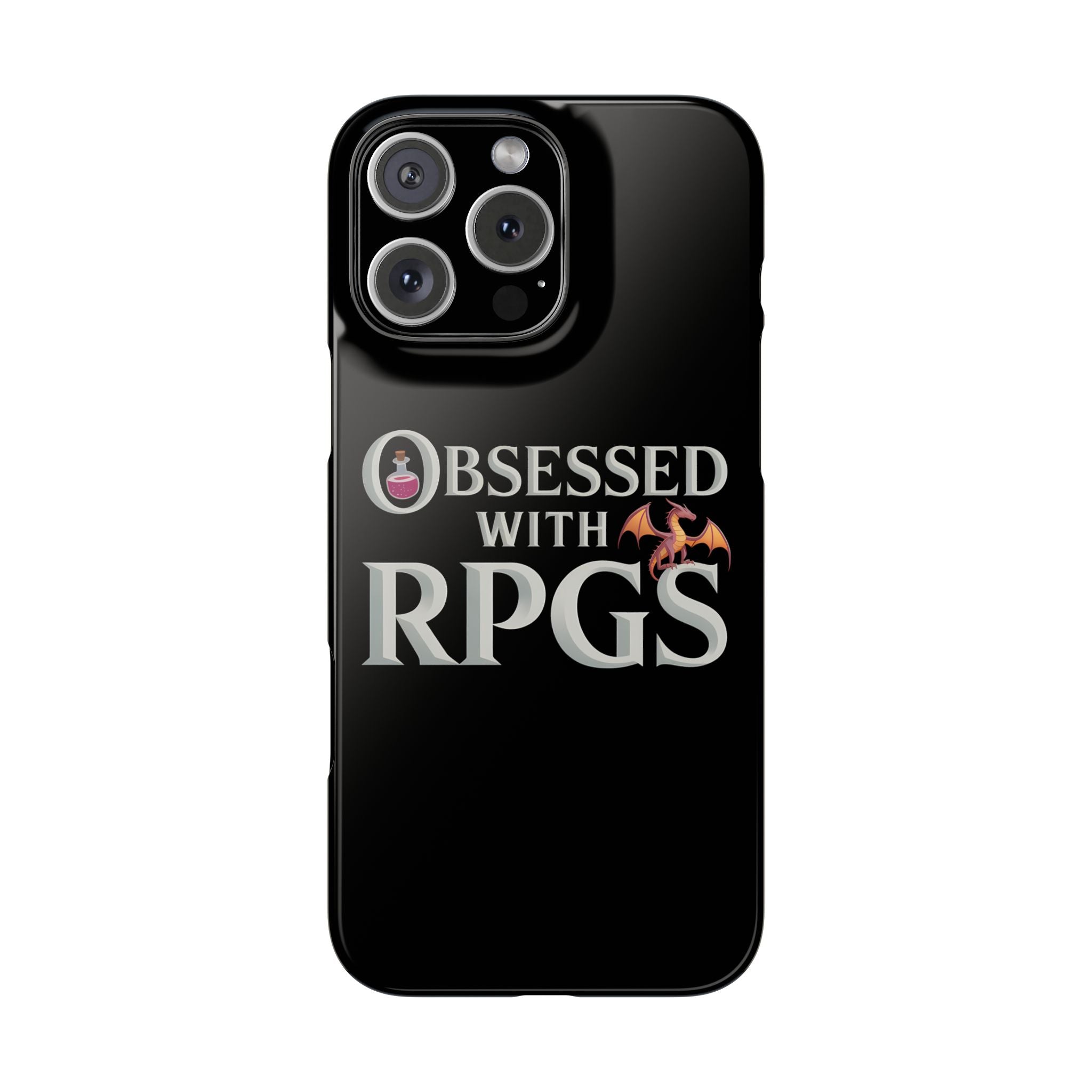 Premium Obsessed With RPGs iPhone Case | Fantasy Role Playing Game Slim Phone Cases