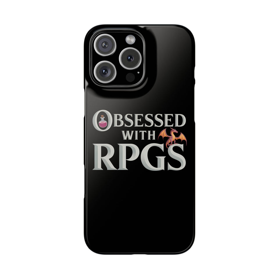 Premium Obsessed With RPGs iPhone Case | Fantasy Role Playing Game Slim Phone Cases