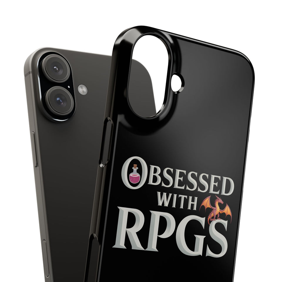 Premium Obsessed With RPGs iPhone Case | Fantasy Role Playing Game Slim Phone Cases