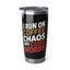 Coffee Lover Tumbler - I Run On Coffee, Chaos, And Cuss Words Coffee Mug