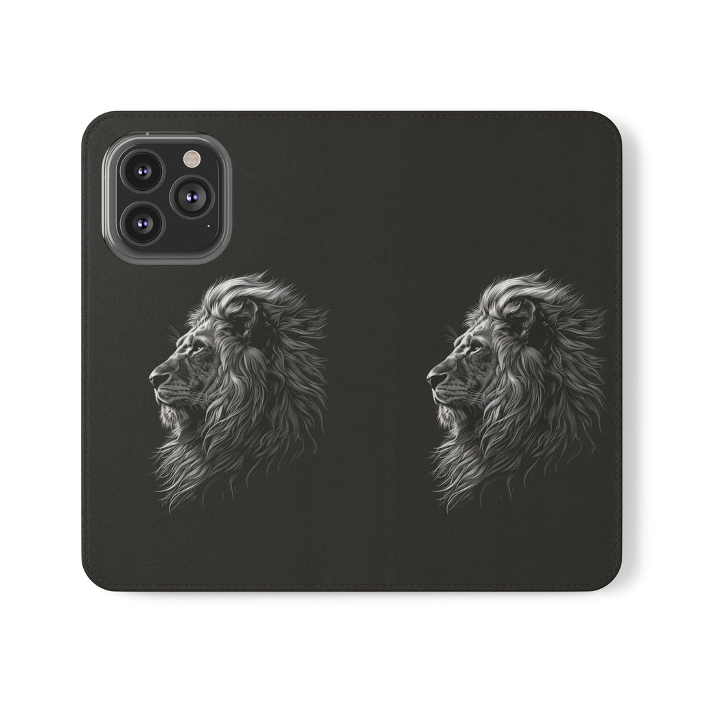 Lion Phone Case | Lion Wallet Phone Case Gifts | IPhone & Samsung Galaxy Lion Flip Cases