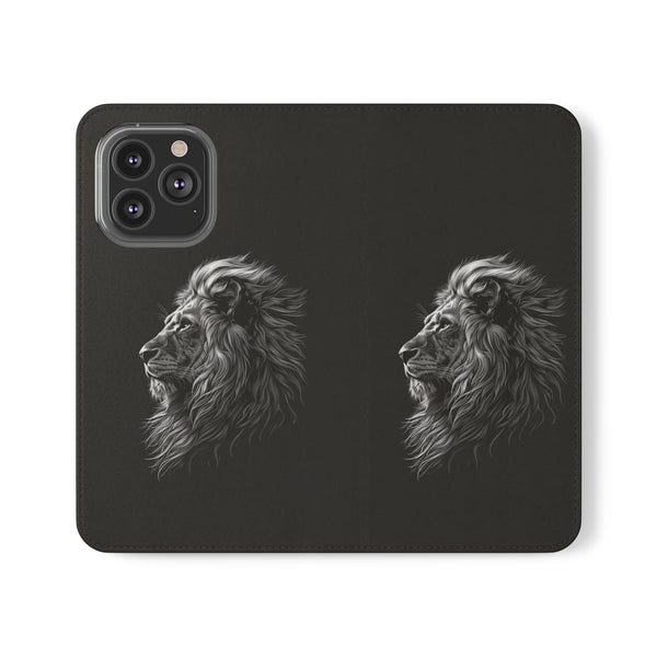 Lion Phone Case | Lion Wallet Phone Case Gifts | IPhone & Samsung Galaxy Lion Flip Cases