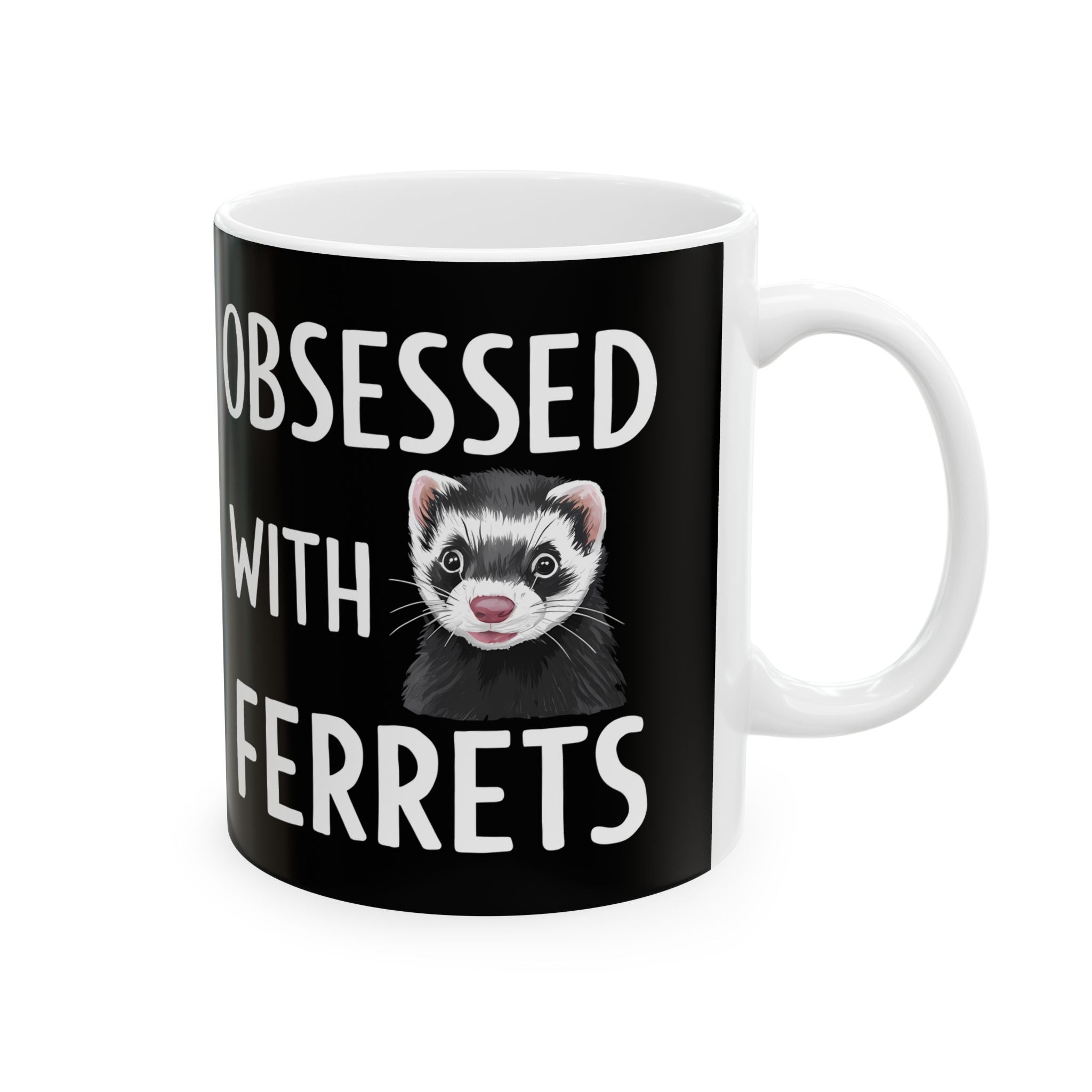 Adore Ferrets Mug | Ferret Coffee Mug | Cute Ferret Lover Coffee Mug 11oz Main image