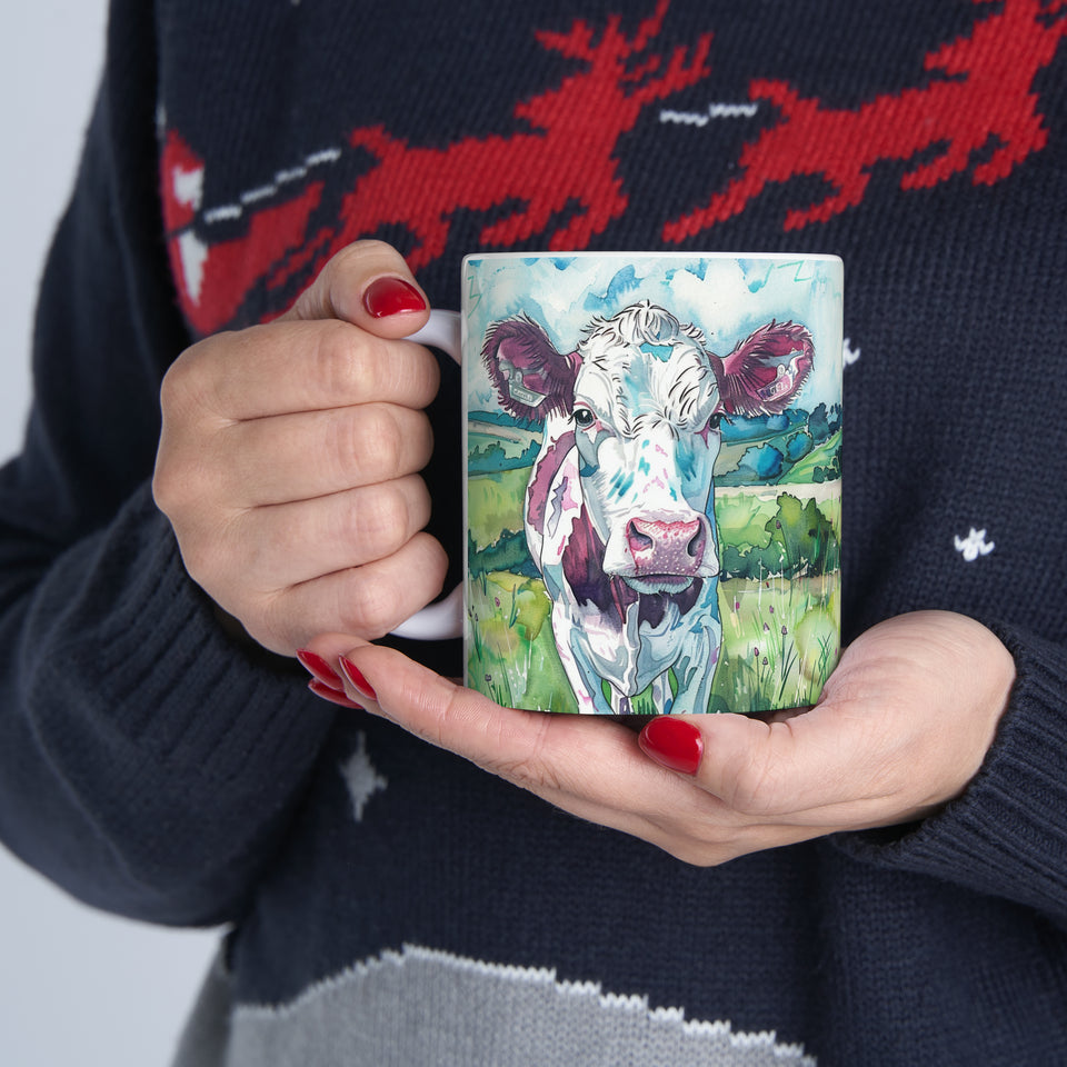 Cow Mug | Coffee Cow Mug | Cow Print Mug | Cow Presents | Highland Cow Mug 11oz