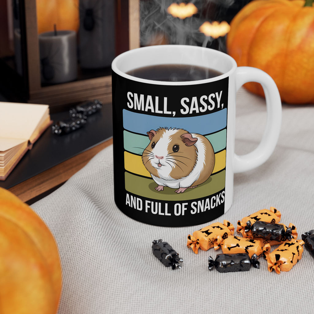 Guinea Pig Mug - Small, Sassy, and Full of Snacks Cute Guinea Pig Mug 2