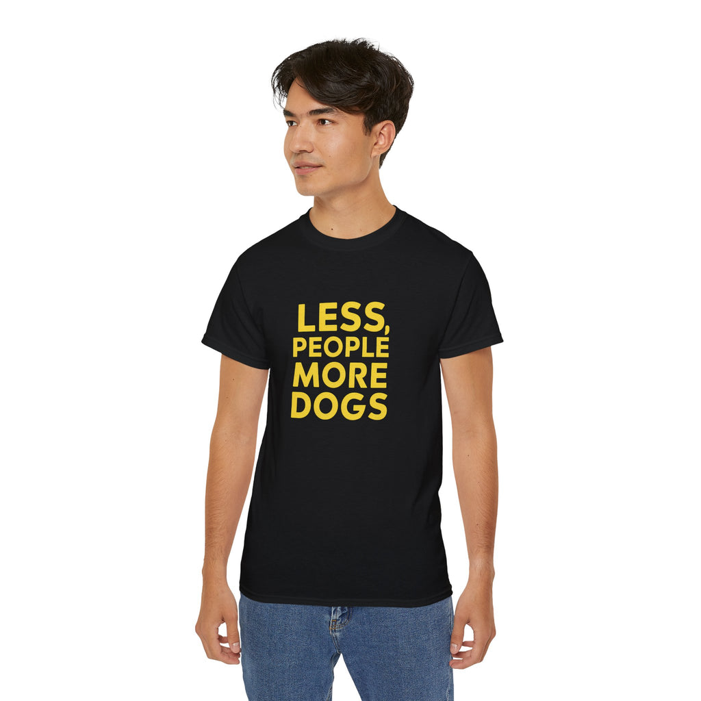 Less People More Dogs Shirt | Dog Gift | Dog Merchandise | Dog Gifts | Dog Presents Unisex Dog Shirts 2