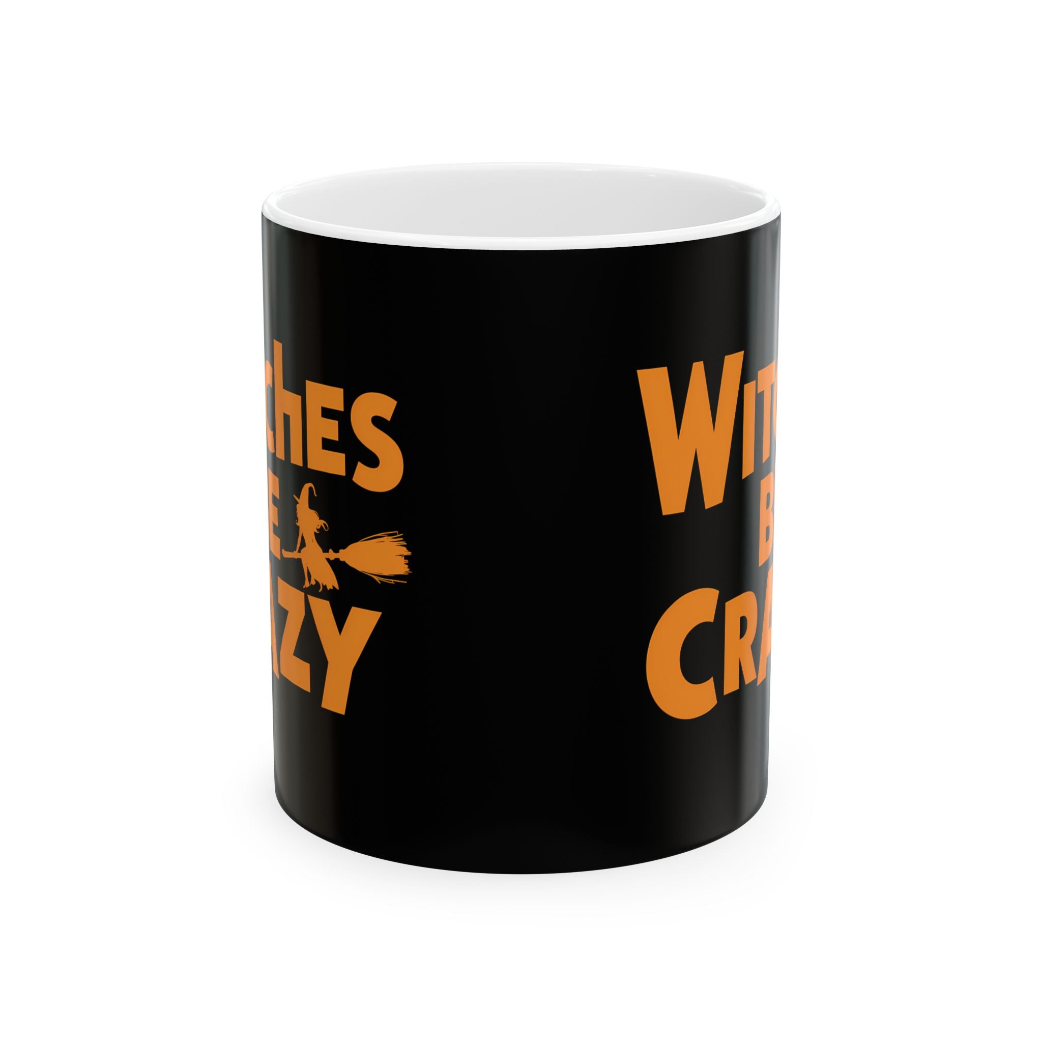 Witches Be Crazy Mug | Witch Halloween Coffee Mug | Cute Halloween Coffee Mug 11oz Secondary image