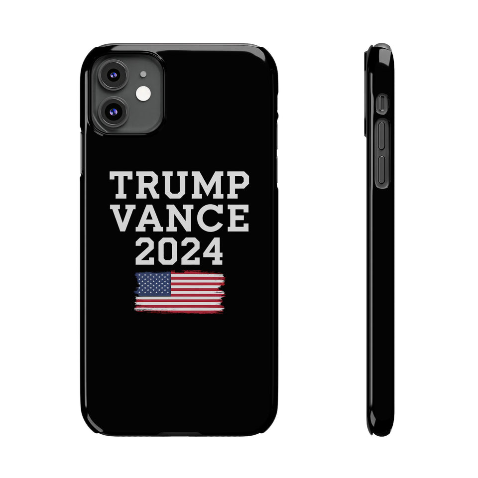 Premium Trump Vance 2024 iPhone Case | Donald Trump Gifts Slim Phone Cases