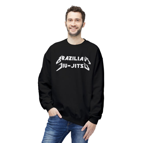 Brazilian Jiu Jitsu Metal BJJ Unisex Midweight Softstyle Fleece Crewneck Sweatshirt
