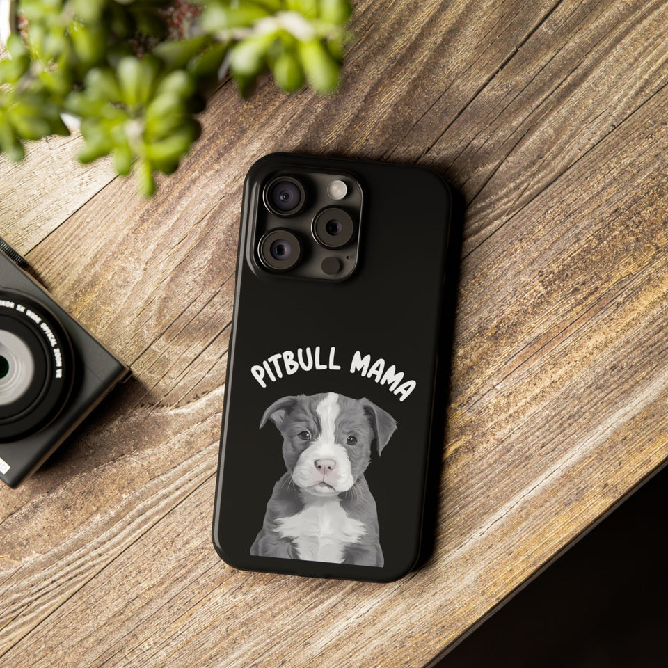 Premium Pitbull Mama iPhone Case | Pitbull Gifts Slim Phone Cases
