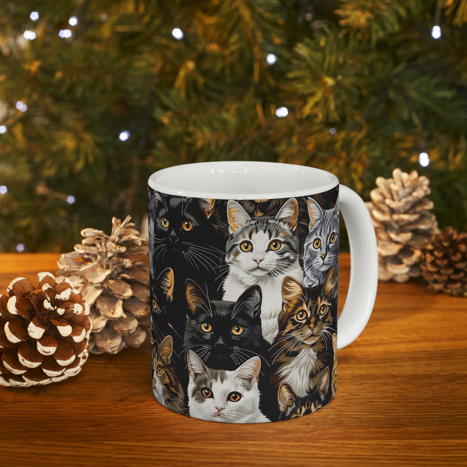 Cute Cats Mug | Cat Coffee Mug | Cute Cat Gift | Funny Cat Presents | Cat Mug 1 11oz
