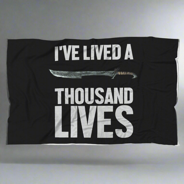 I've Lived A Thousand Lives Fantasy RPG Video Gamer Blanket