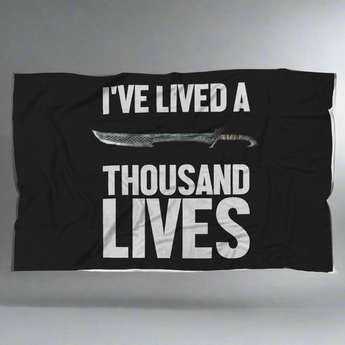 I've Lived A Thousand Lives Fantasy RPG Video Gamer Blanket
