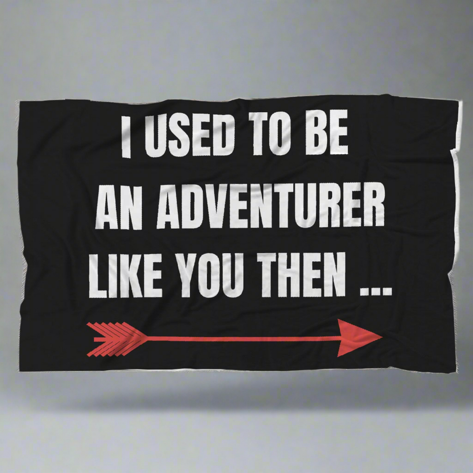 I Used To Be An Adventurer Like You Fantasy RPG Video Gamer Blanket