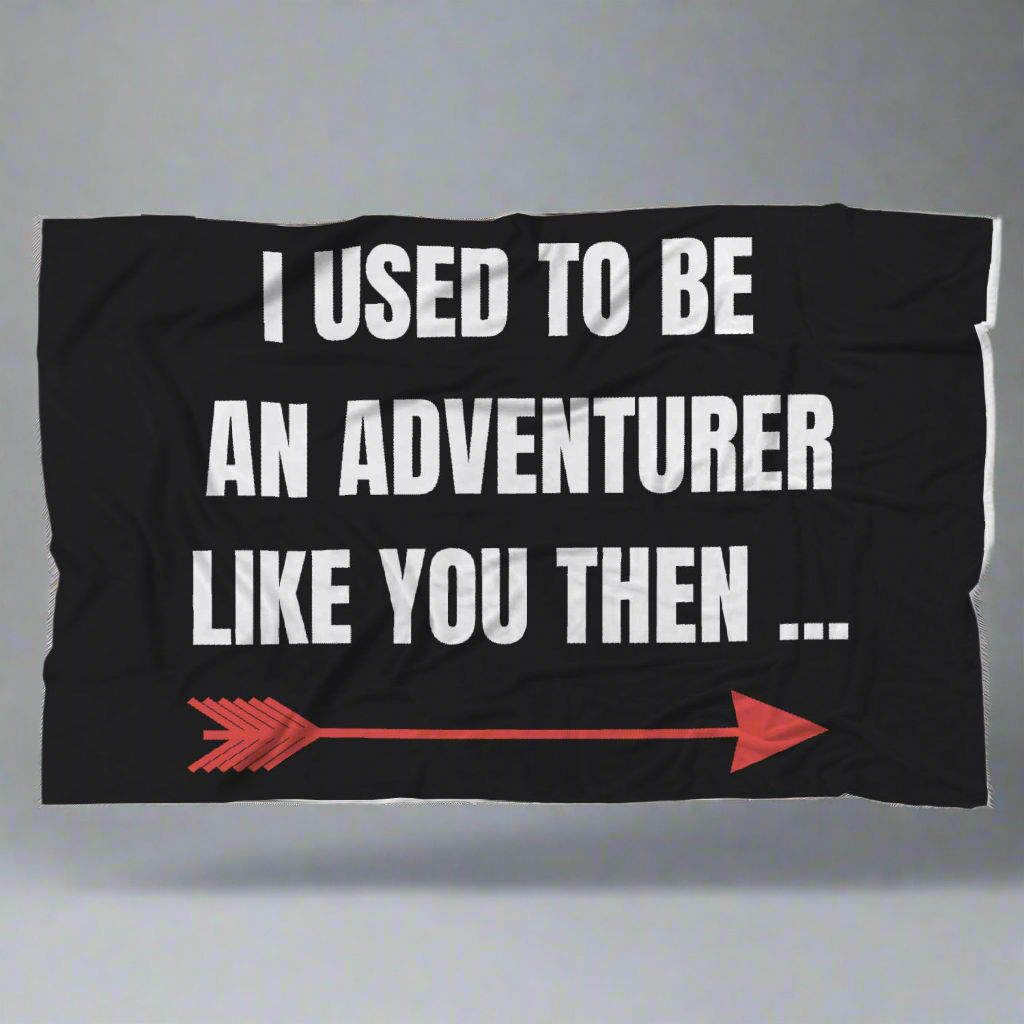 I Used To Be An Adventurer Like You Fantasy RPG Video Gamer Blanket