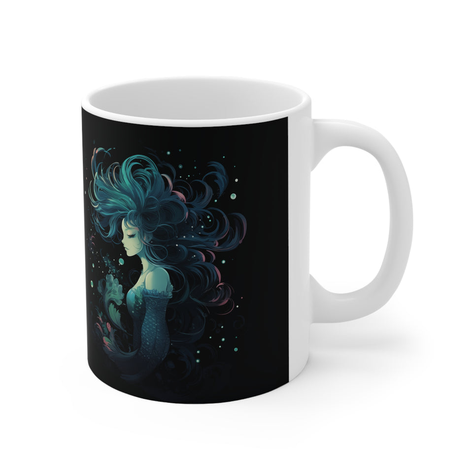 mermaid mug, mermaid coffee mug, mermaid gift, mermaid gifts for women, mermaid gifts for adults, mermaid presents, black mermaid shirt, mermaid shirts for adults