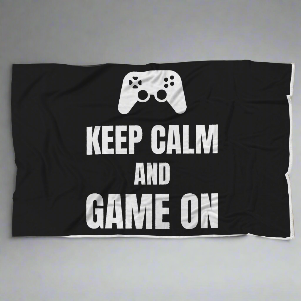 Keep Calm And Game On Video Gamer Blanket Main image