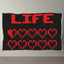 Gaming Life Bar (Game Hearts Health Bar) Video Gamer Blanket