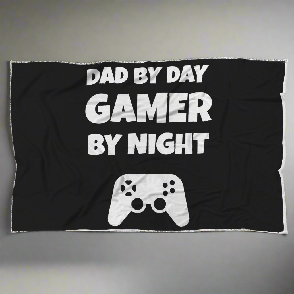 Dad By Day Gamer By Night Video Gamer Blanket Main image