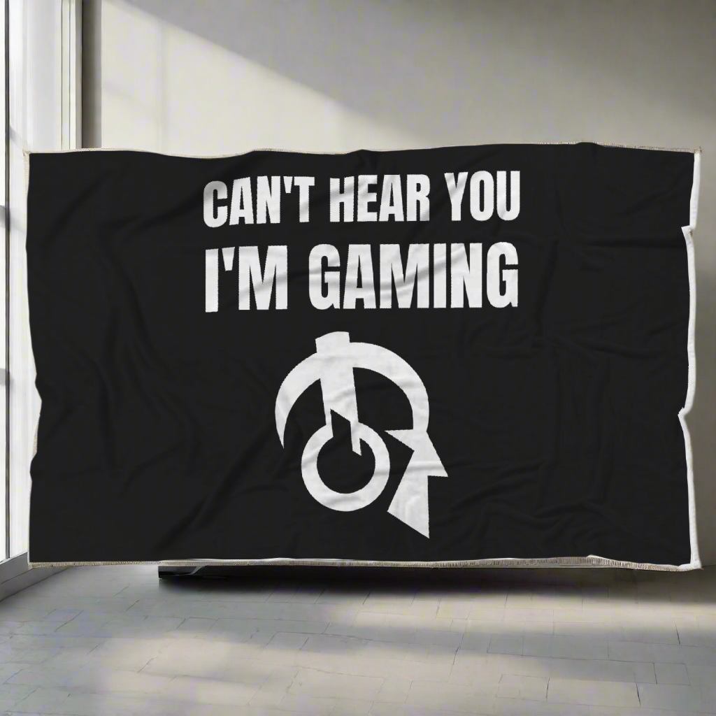 Can't Hear You I'm Gaming Video Gamer Blanket Main image