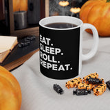 Brazilian Jiu Jitsu Eat Sleep Roll 2 BJJ Ceramic Mug | Brazilian Jiu Jitsu Gifts (11oz) Brazilian Jiu Jitsu Eat Sleep Roll 2 BJJ Ceramic Mug | Brazilian Jiu Jitsu Gifts (11oz)