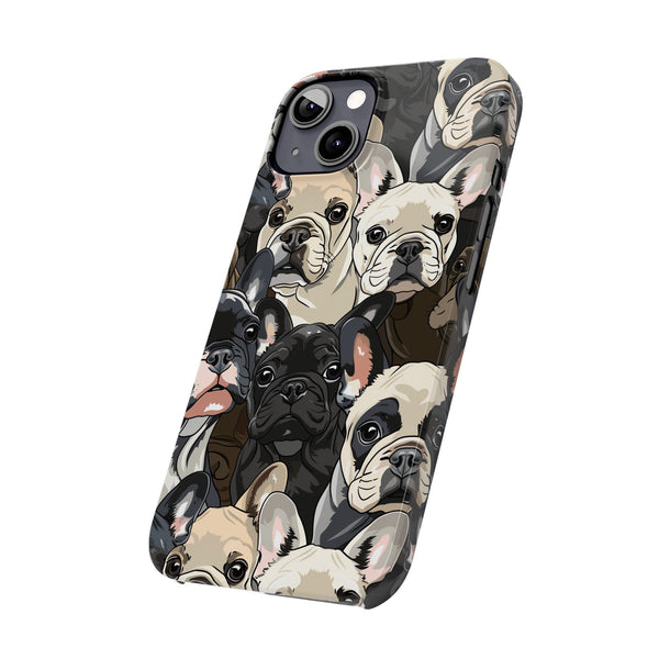 Premium French Bulldogs iPhone Case | Cute Frenchie Gifts Slim Phone Cases