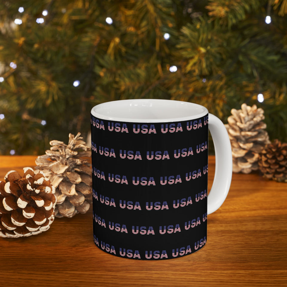 USA Flag Mug | USA Gifts | USA Flag Coffee Mug 11oz
