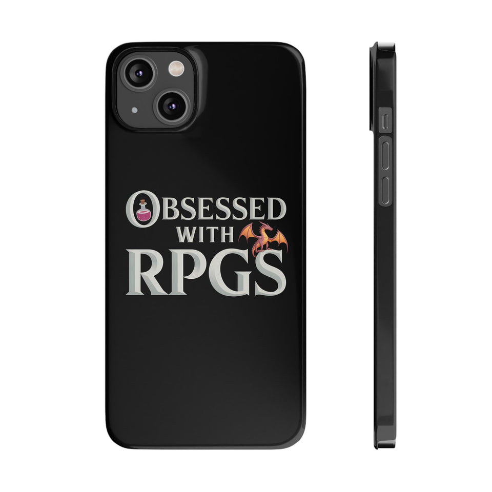 Premium Obsessed With RPGs iPhone Case | Fantasy Role Playing Game Slim Phone Cases