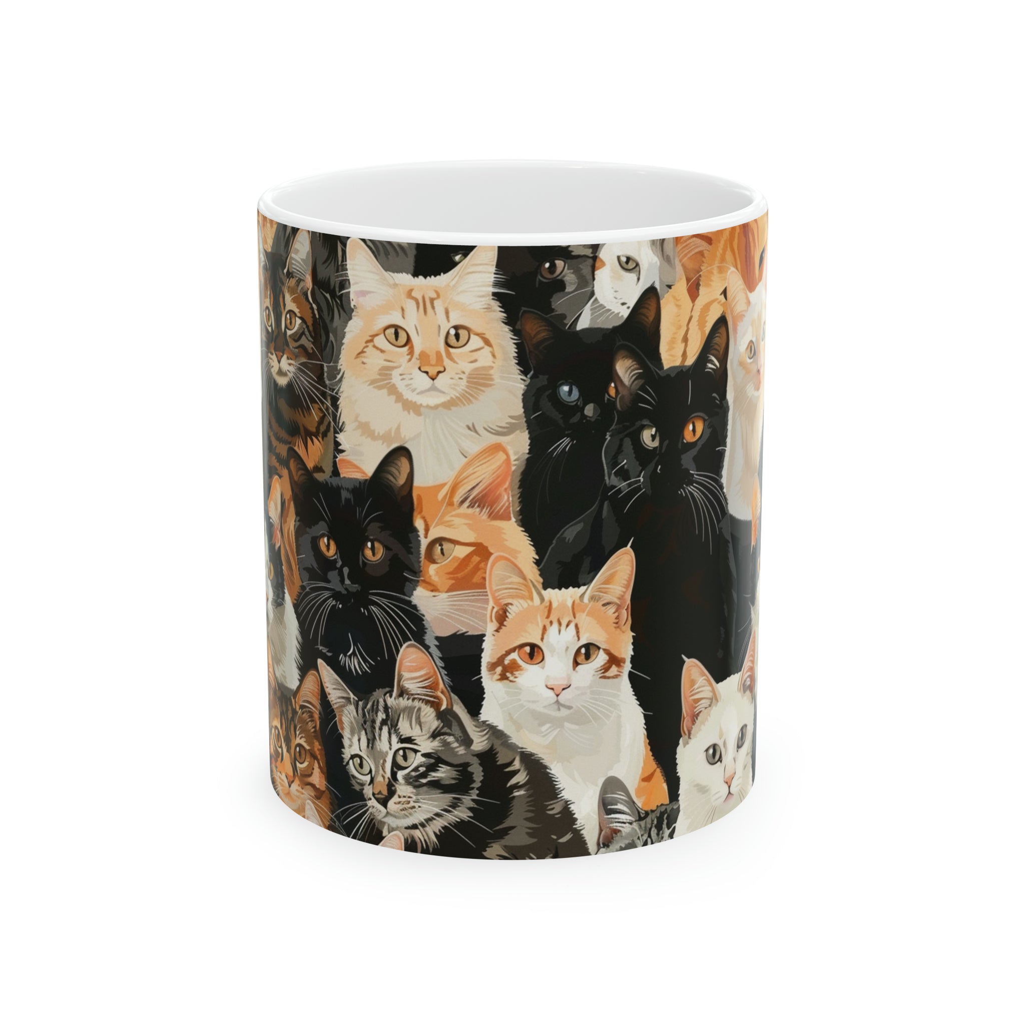 Cute Cats Mug | Cat Coffee Mug | Cute Cat Gift | Funny Cat Presents | Cat Mug 2 11oz